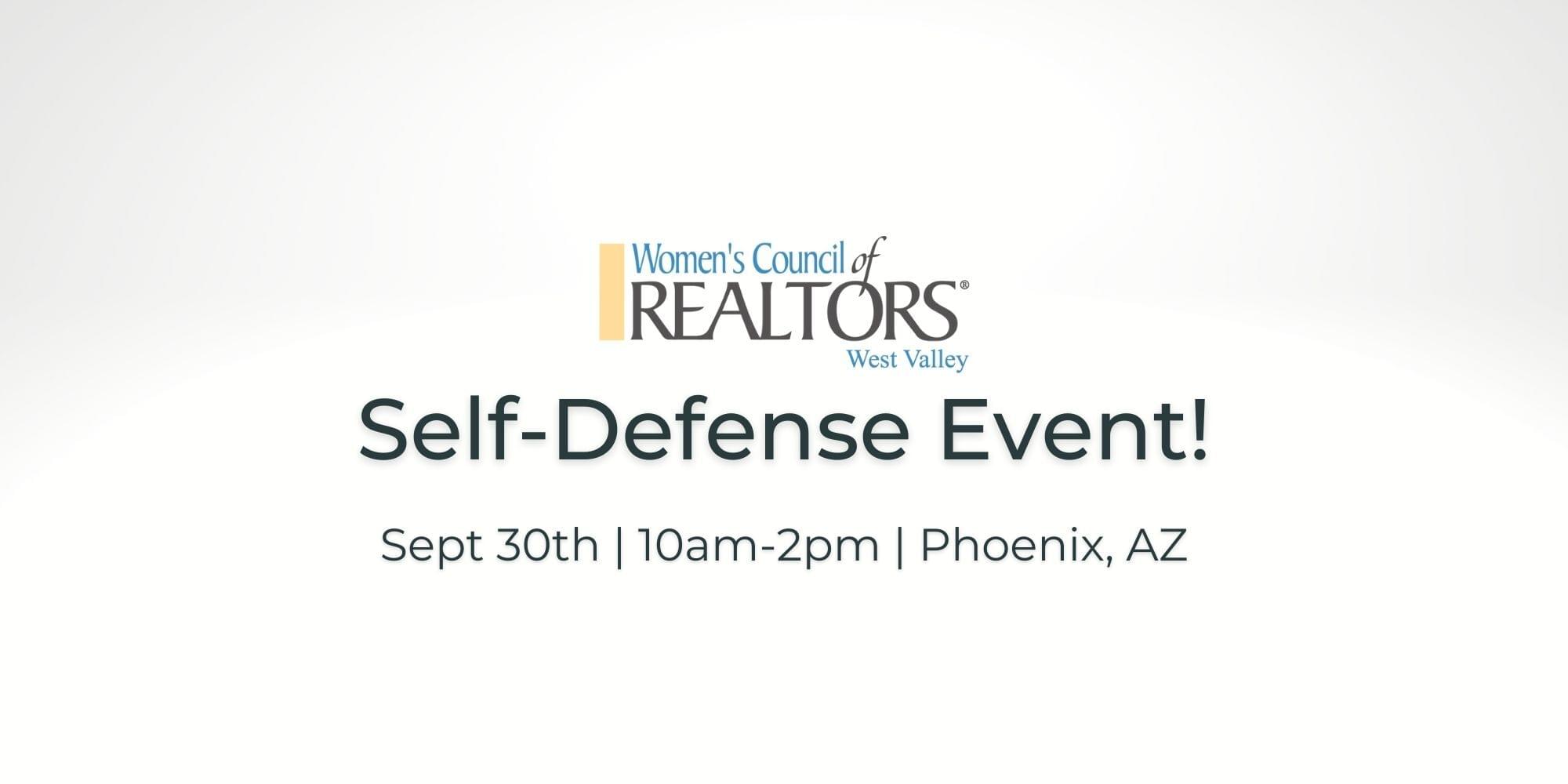 SelfDefense Event Sept 30th!